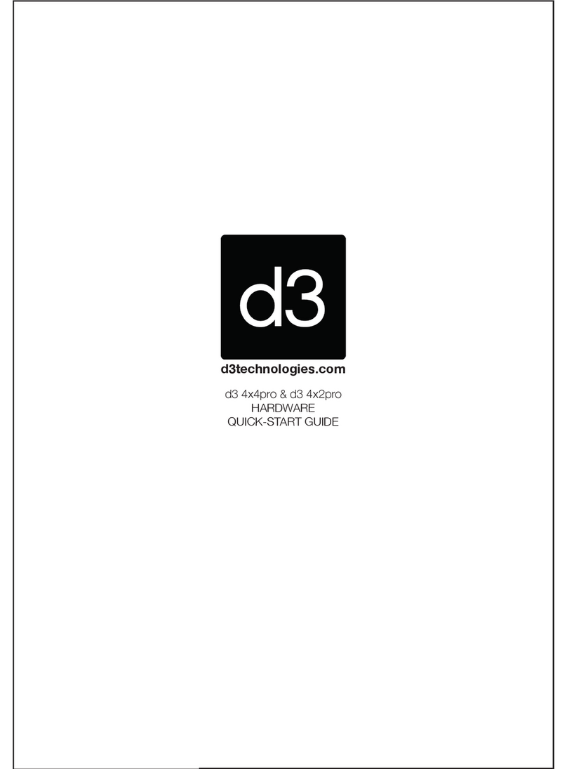 d3 Technologies d3 4x4pro User manual