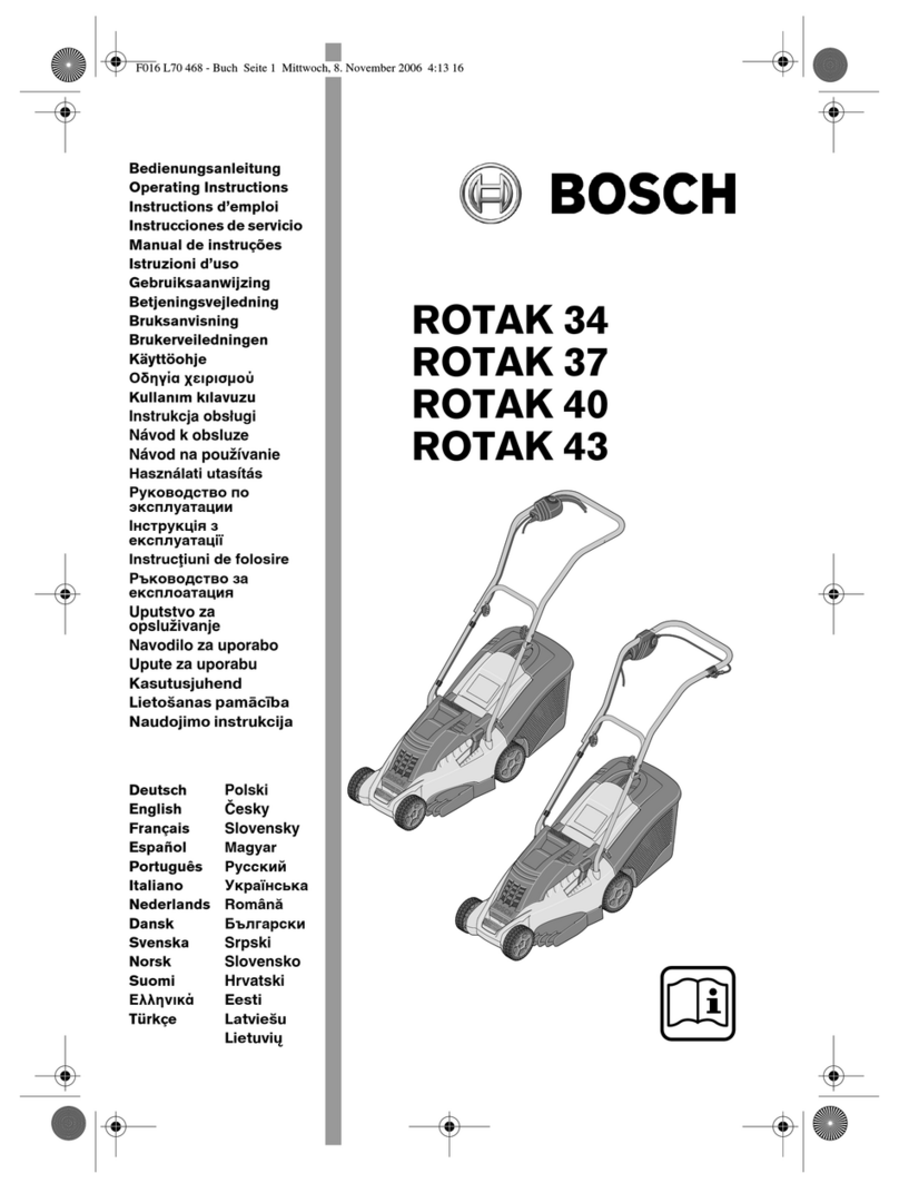 Bosch ROTAK 34 LI operating instructions