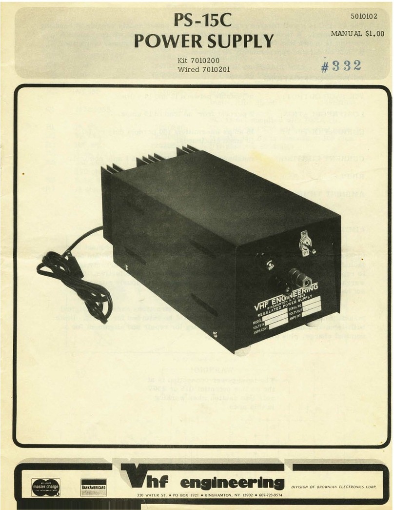 VHF Engineering PS-15C instruction manual