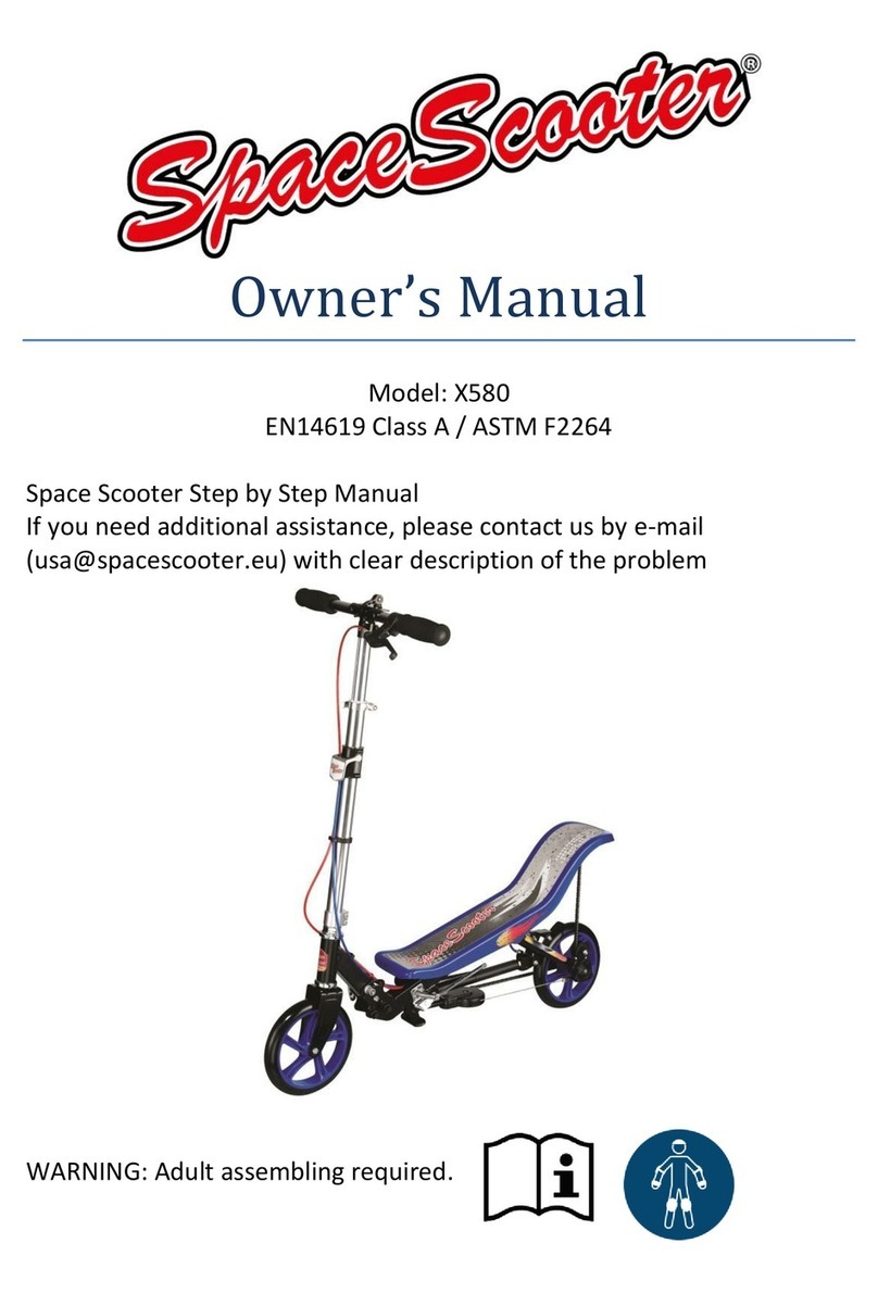 Space Scooter X580 User manual