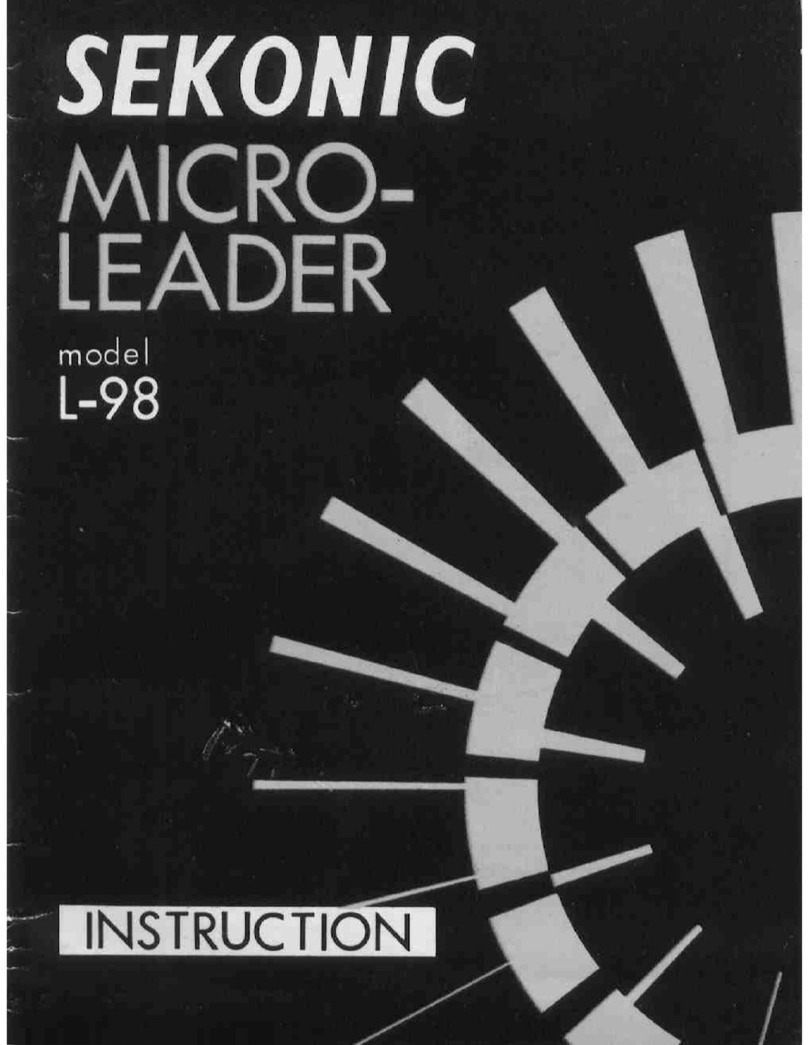 Sekonic L-98 User manual Sekonic L-98 User manual