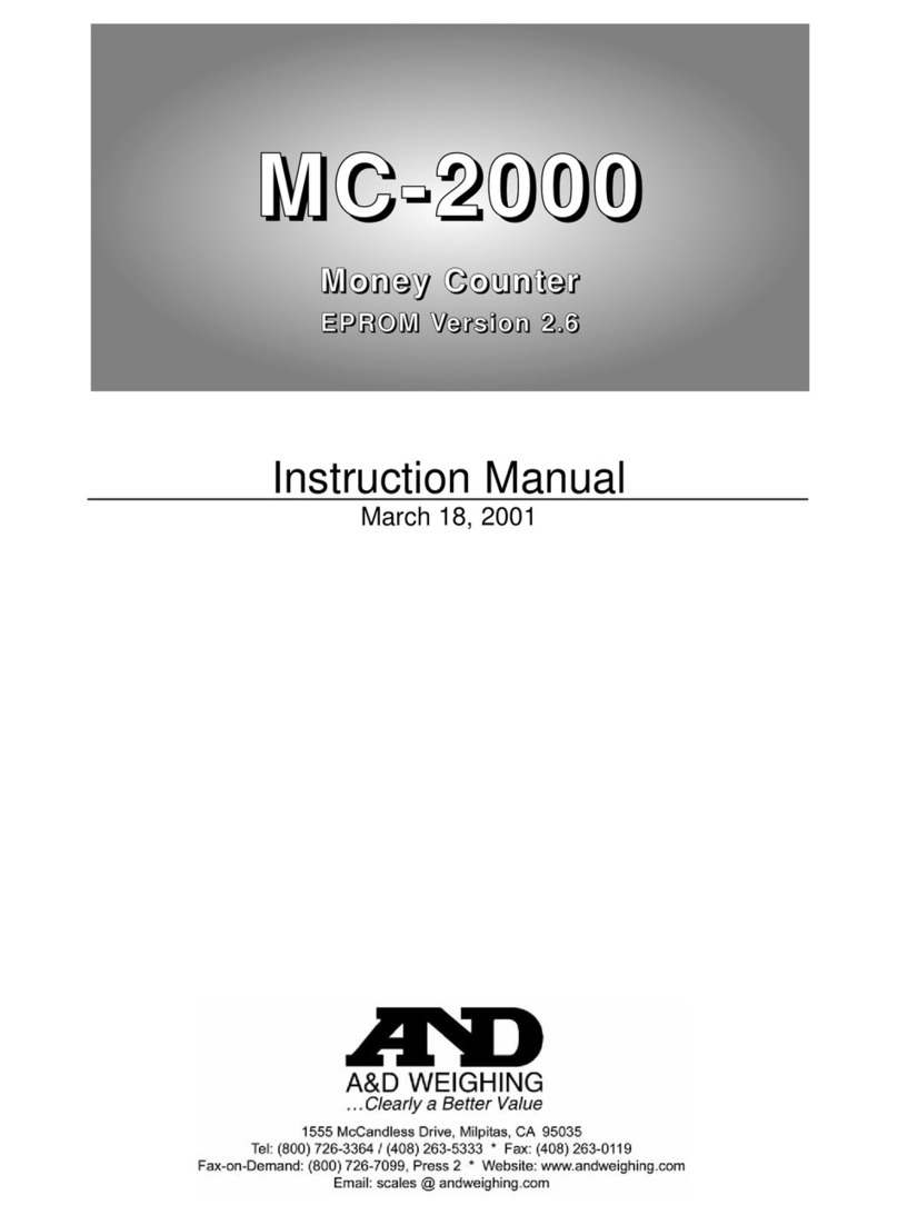 A&D MC-2000 instruction manual