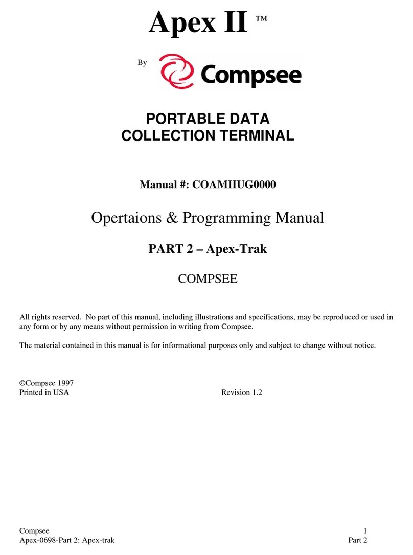 Compsee apex II Operating & programming manual
