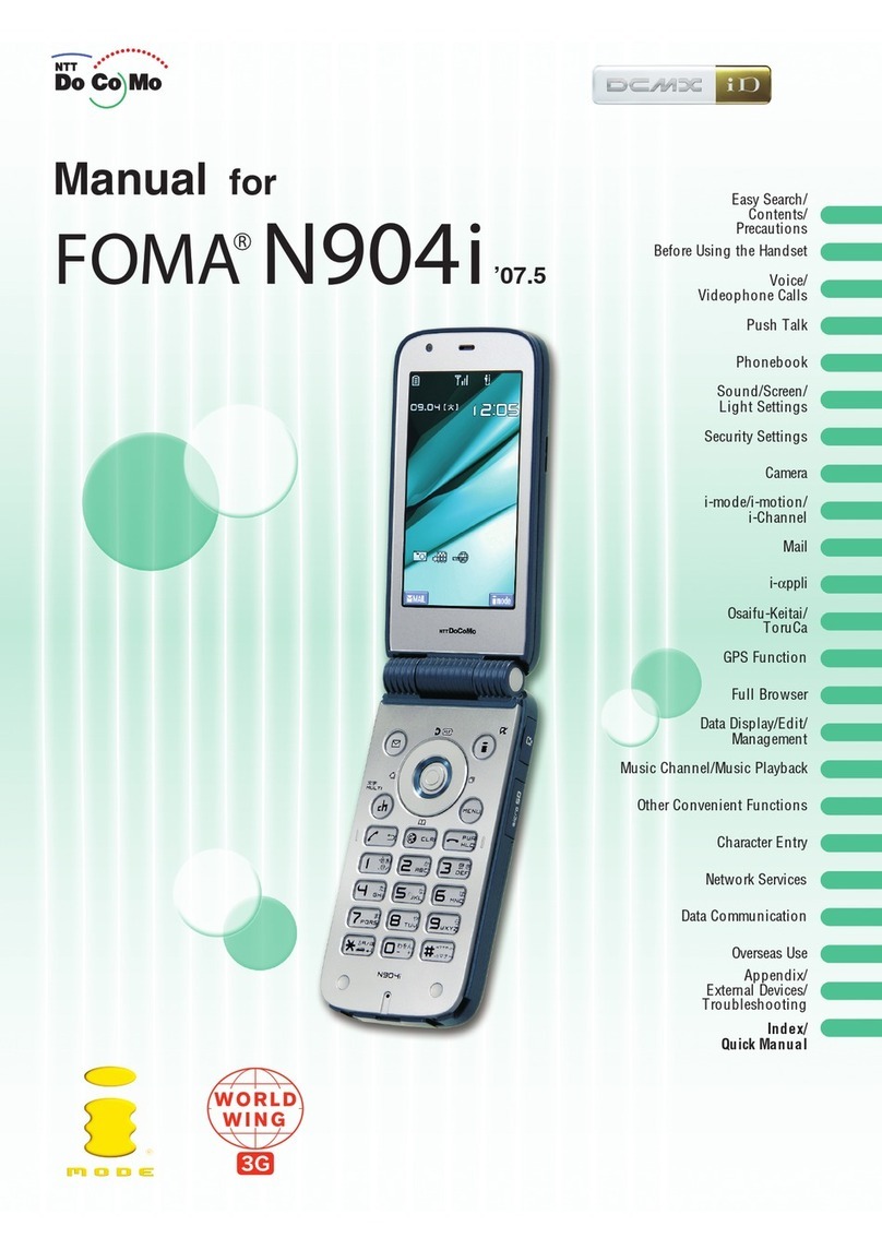 Docomo FOMA N904I user manual