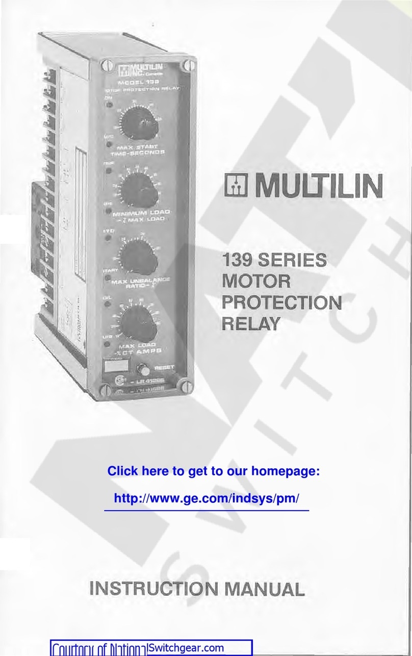 Multilin 139 series instruction manual