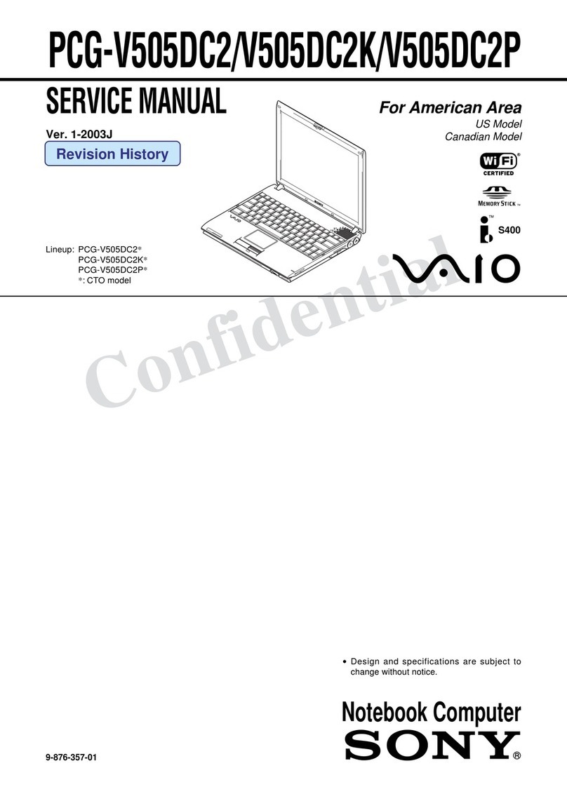 Sony VAIO PCG-V505DC2 Series User manual