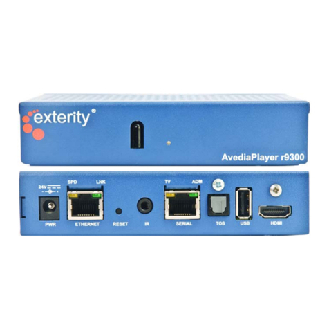 Exterity avediaplayer R93 series Getting started guide