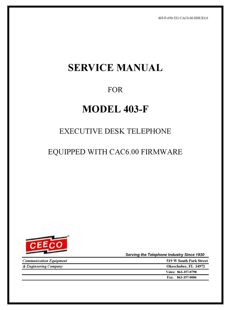 CEECO 403-F Service manual