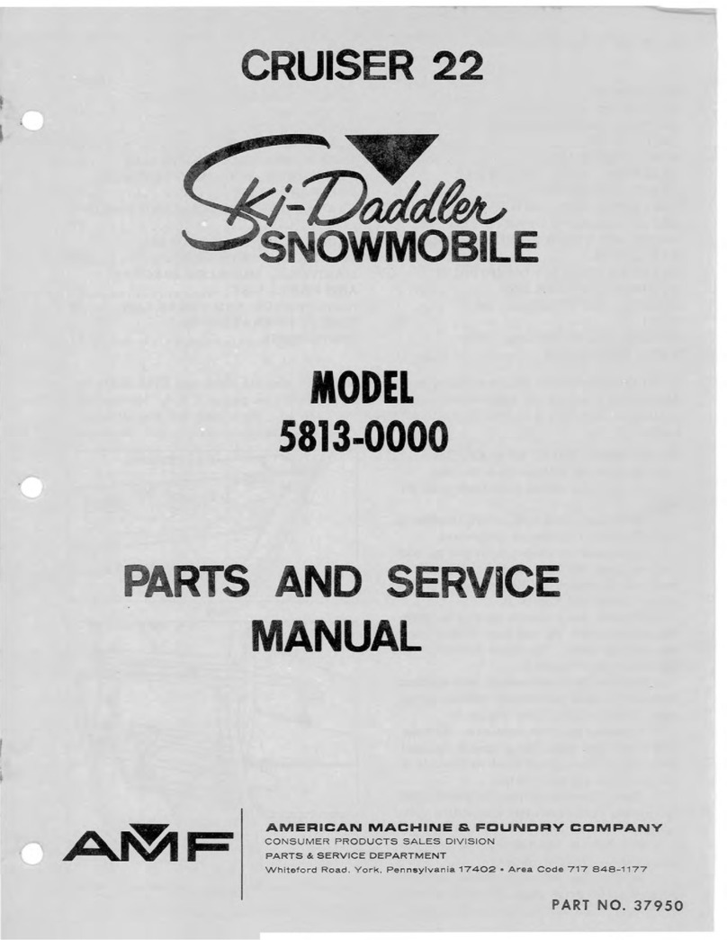 Ski-Daddler 5813-0000 Parts and service manual