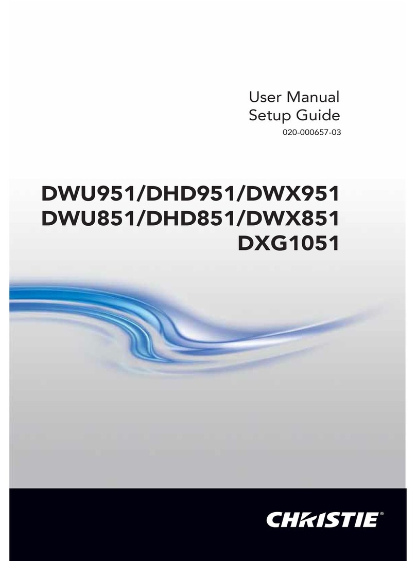 Christie DWU951 user manual