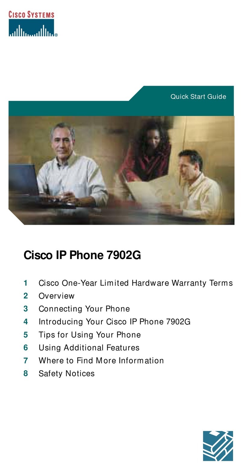 Cisco 7902G - Unified IP Phone VoIP User manual Cisco 7902G - Unified IP Phone VoIP User manual