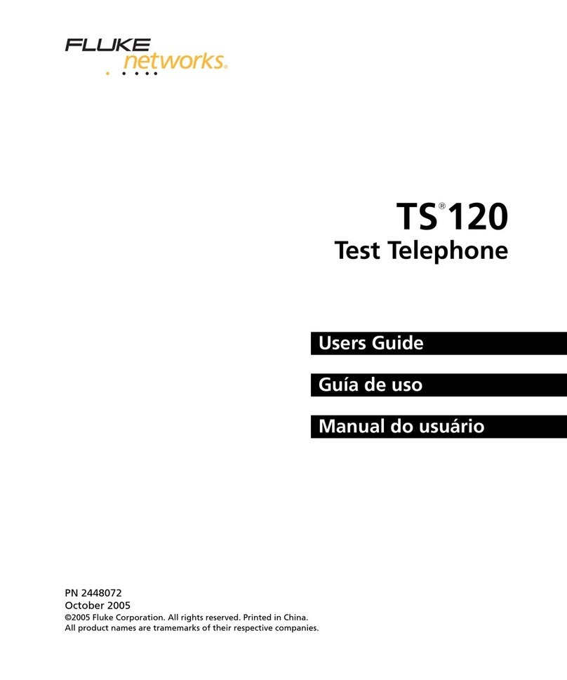 Fluke TS 120 User manual