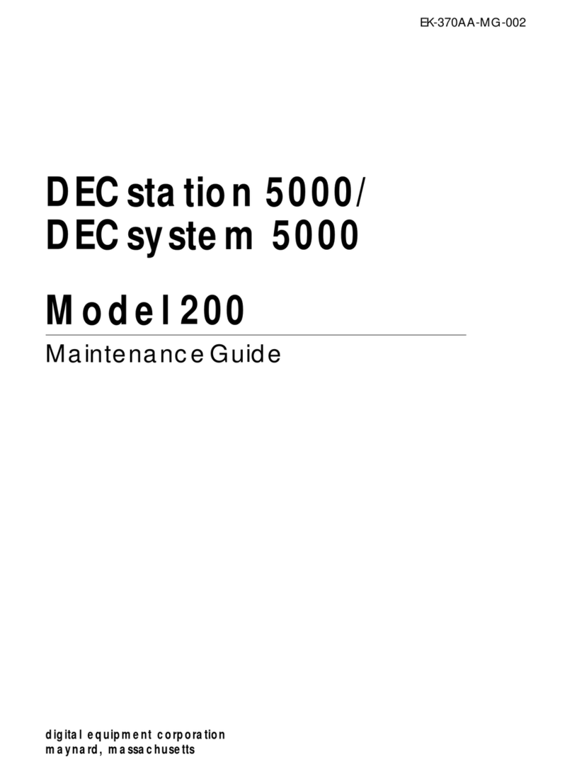 DEC DECstation 5000 Model 100 Series Operating manual