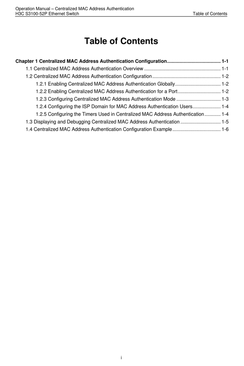 H3C HSW-2024G User manual