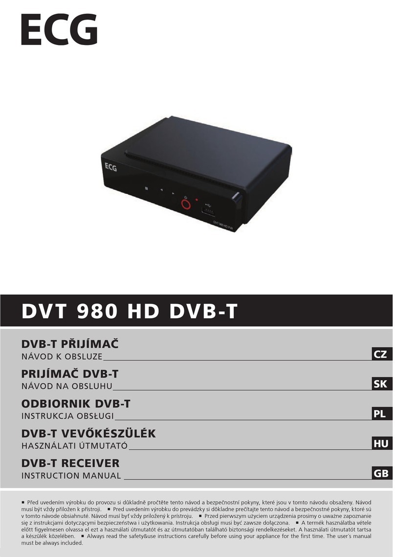 ECG DVT 980 HD DVB-T User manual