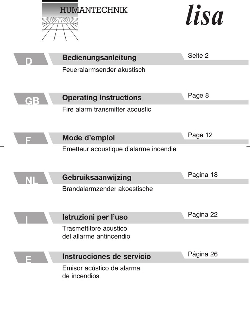 HumanTechnik a20220 operating instructions HumanTechnik a20220 operating instructions