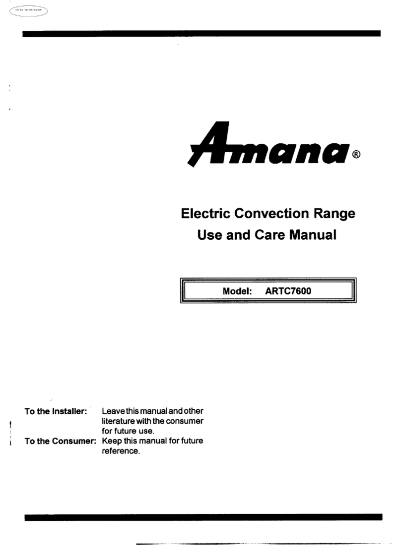 Amana ARTC7600 User manual