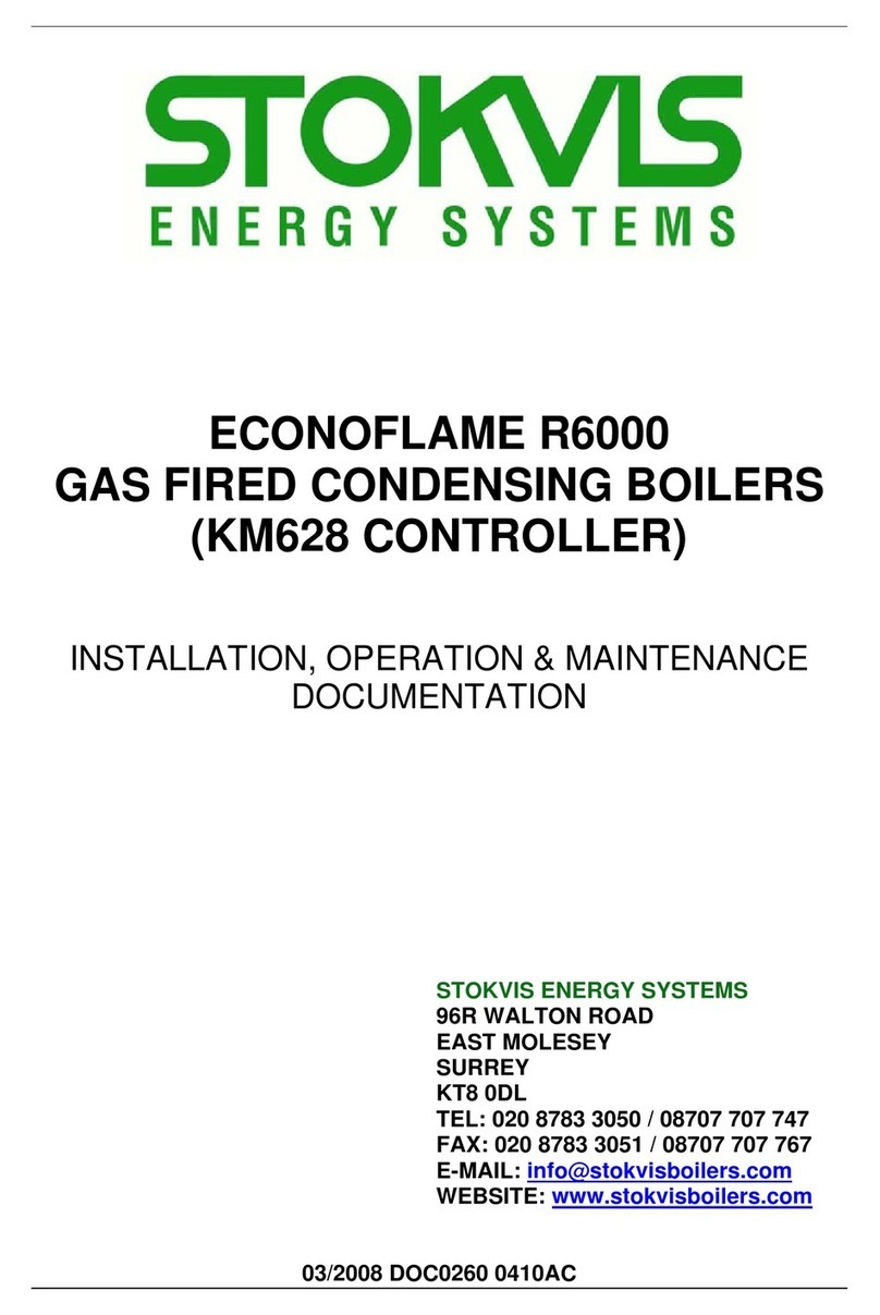 STOKVIS ENERGY SYSTEMS ECONOFLAME R6000 installation manual