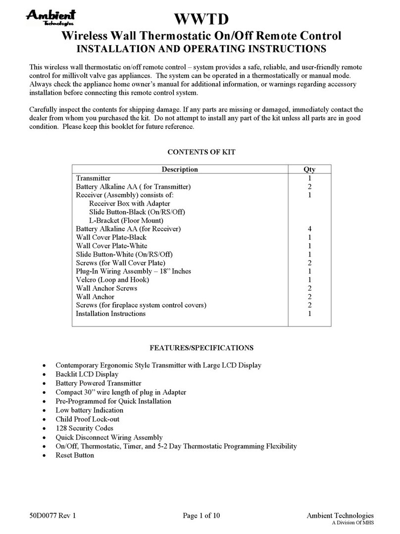 Ambient Technologies WWTD User manual