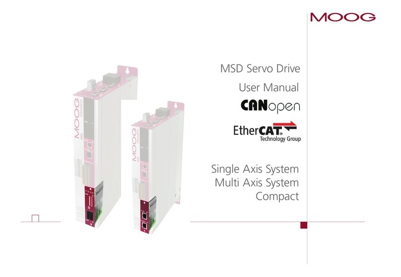 Moog MSD Servo Drive single axis system User manual Moog MSD Servo Drive single axis system User manual