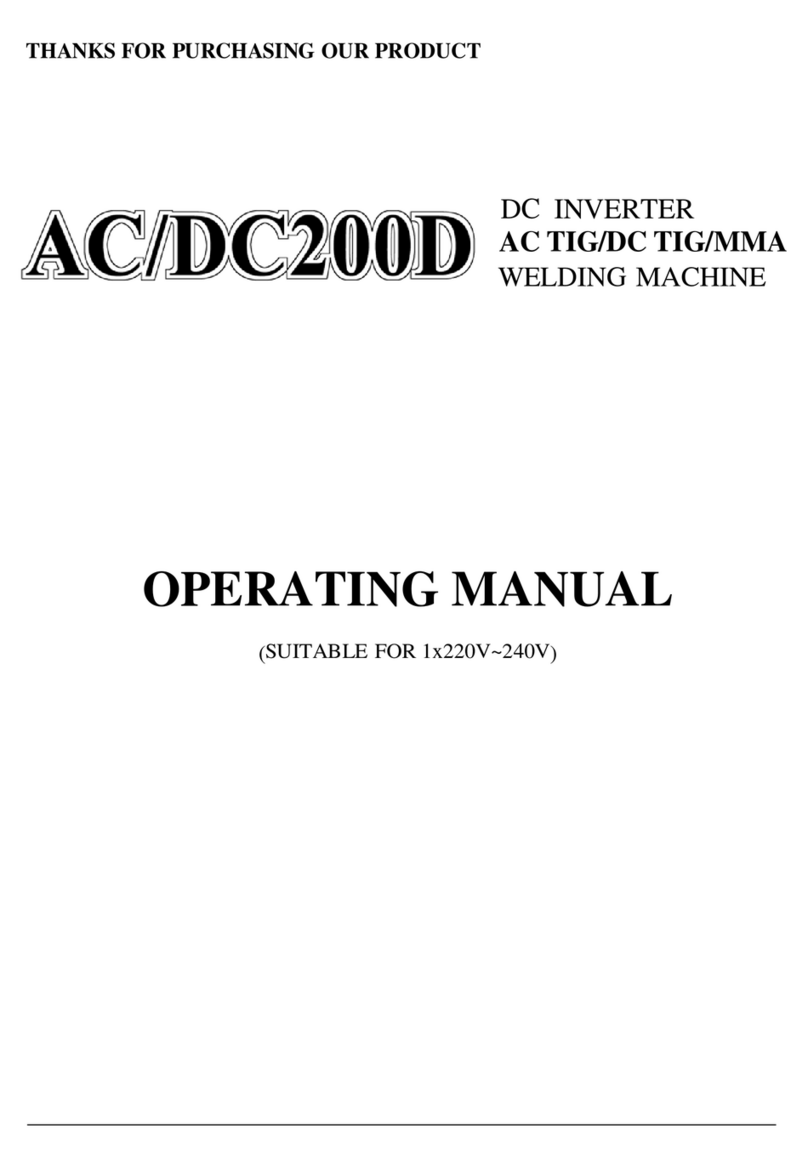 TOP GUN WELDING AC/DC200D operating manual