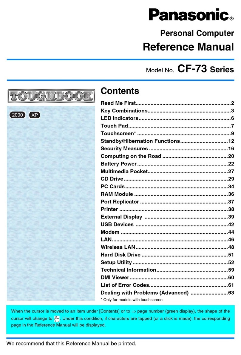 Panasonic Toughbook CF-73 Series User manual