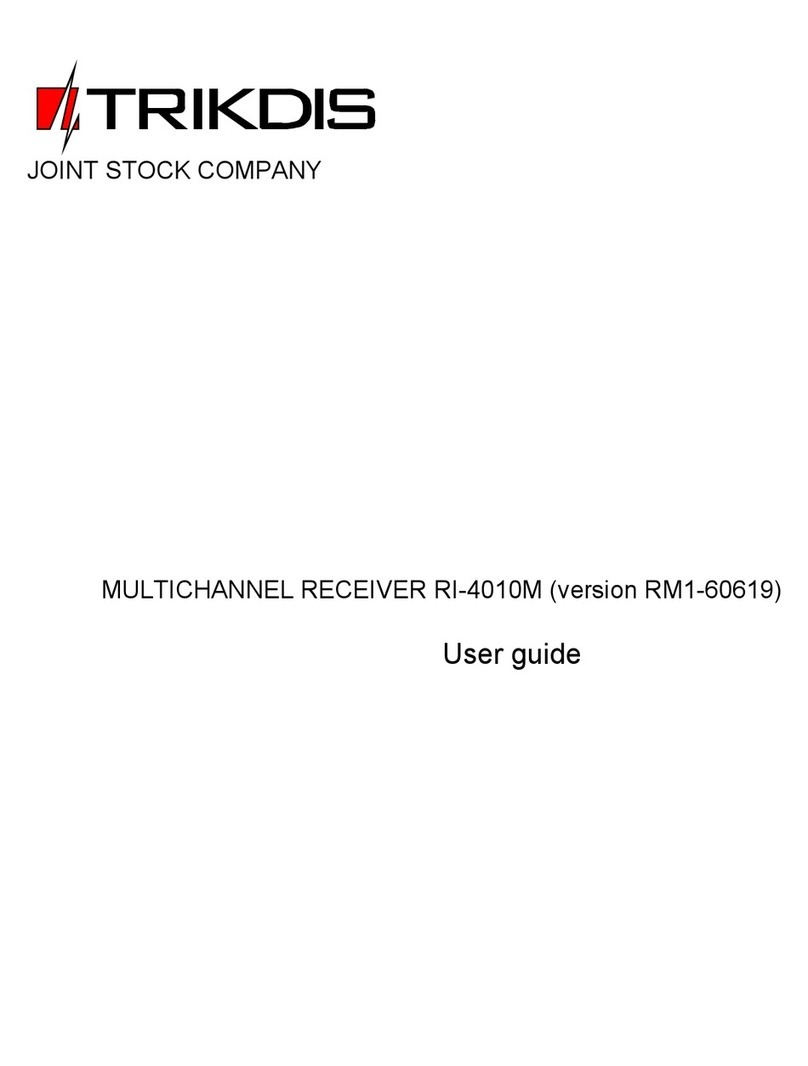 Trikdis RI-4010M user guide