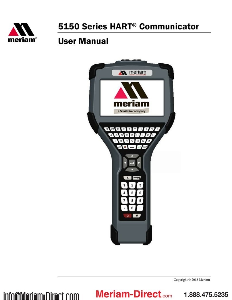 Meriam MFC5150 user manual