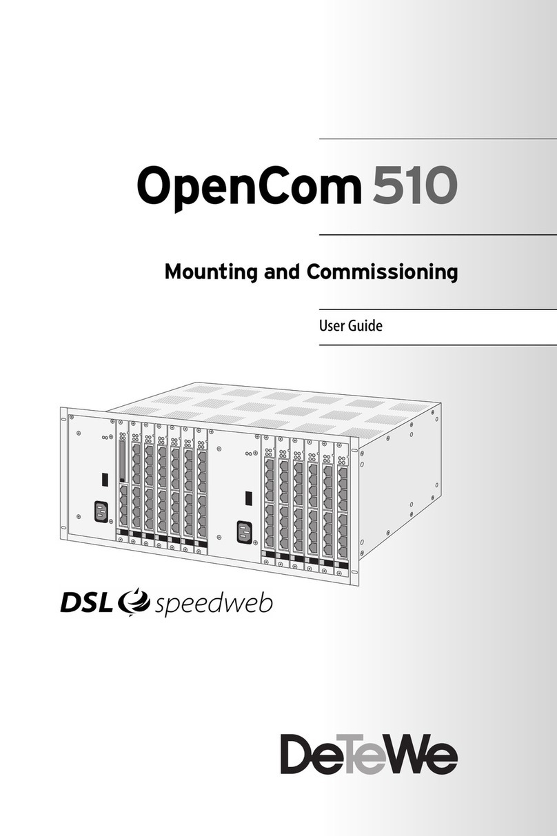 DETEWE OpenCom 510 User manual DETEWE OpenCom 510 User manual