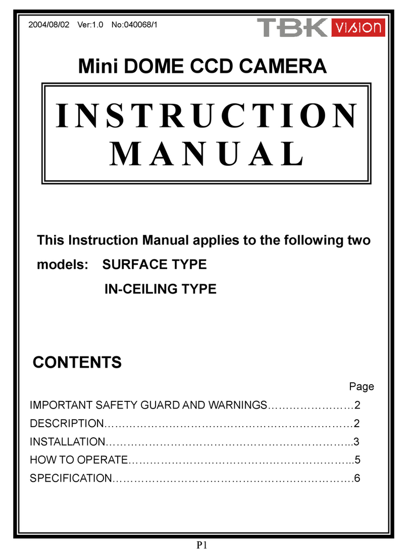 TBK vision RYK2C54 User manual