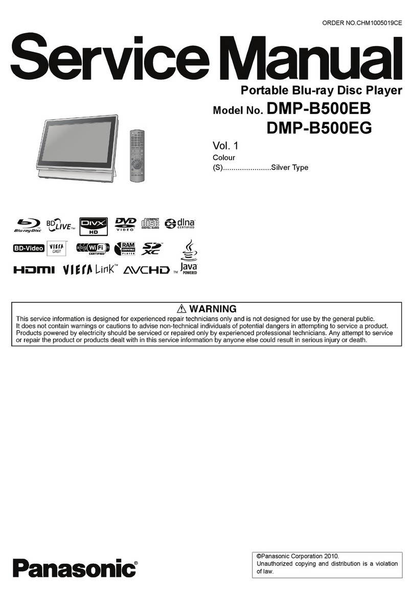 Panasonic DMP-B500EB User manual