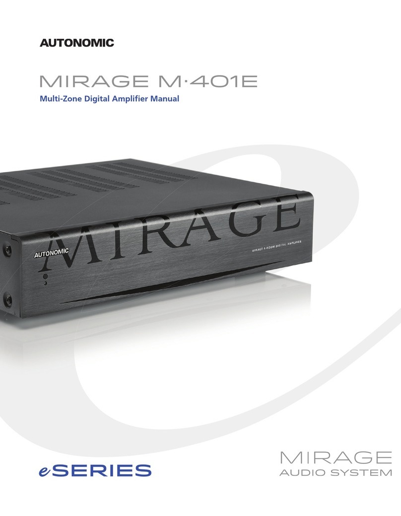 Autonomic Mirage m-401e manual