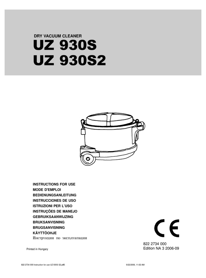 Nilfisk-Advance UZ 930S Instructions for use Nilfisk-Advance UZ 930S Instructions for use
