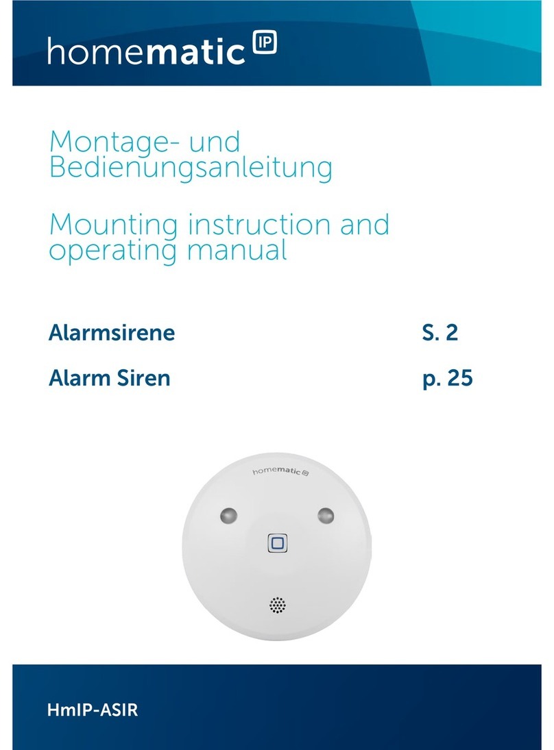 HomeMatic HmIP-ASIR Mounting instruction and operating manual
