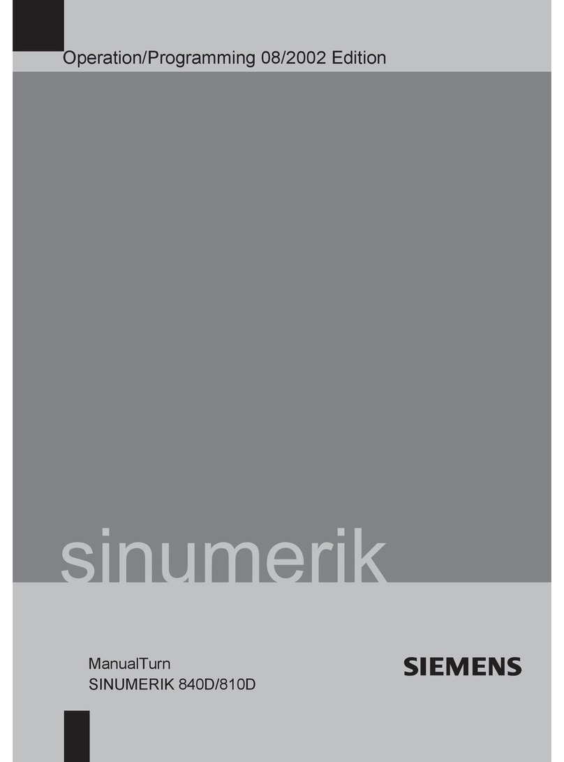 Siemens SINUMERIK 840DE Operation & programming manual