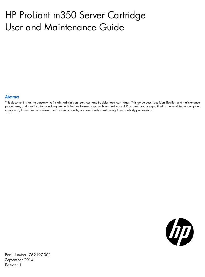 HP ProLiant m350 Operating instructions
