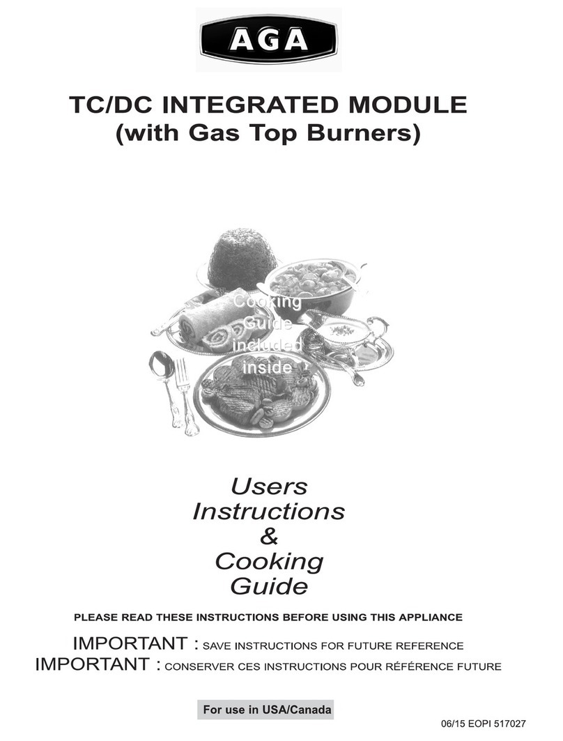 AGA TCDCLPMBRG User instructions