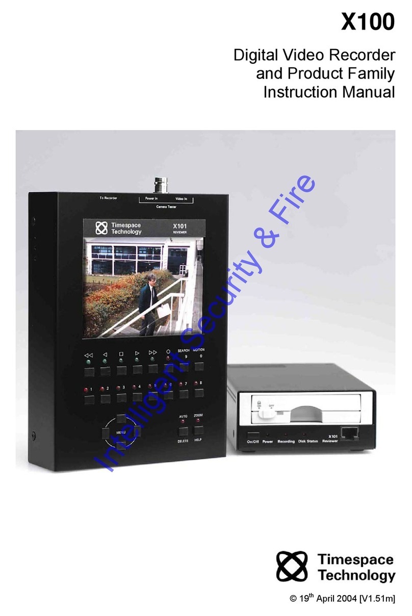 Timespace X100 User manual