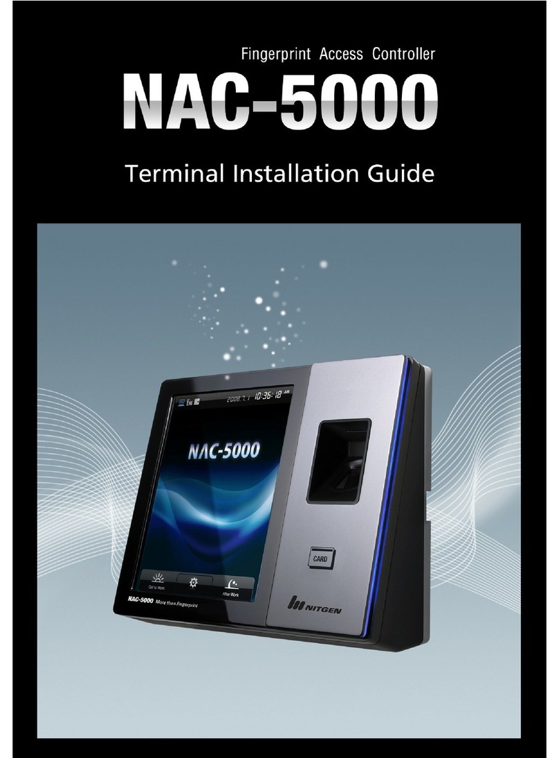 Nitgen NAC-5000 User manual