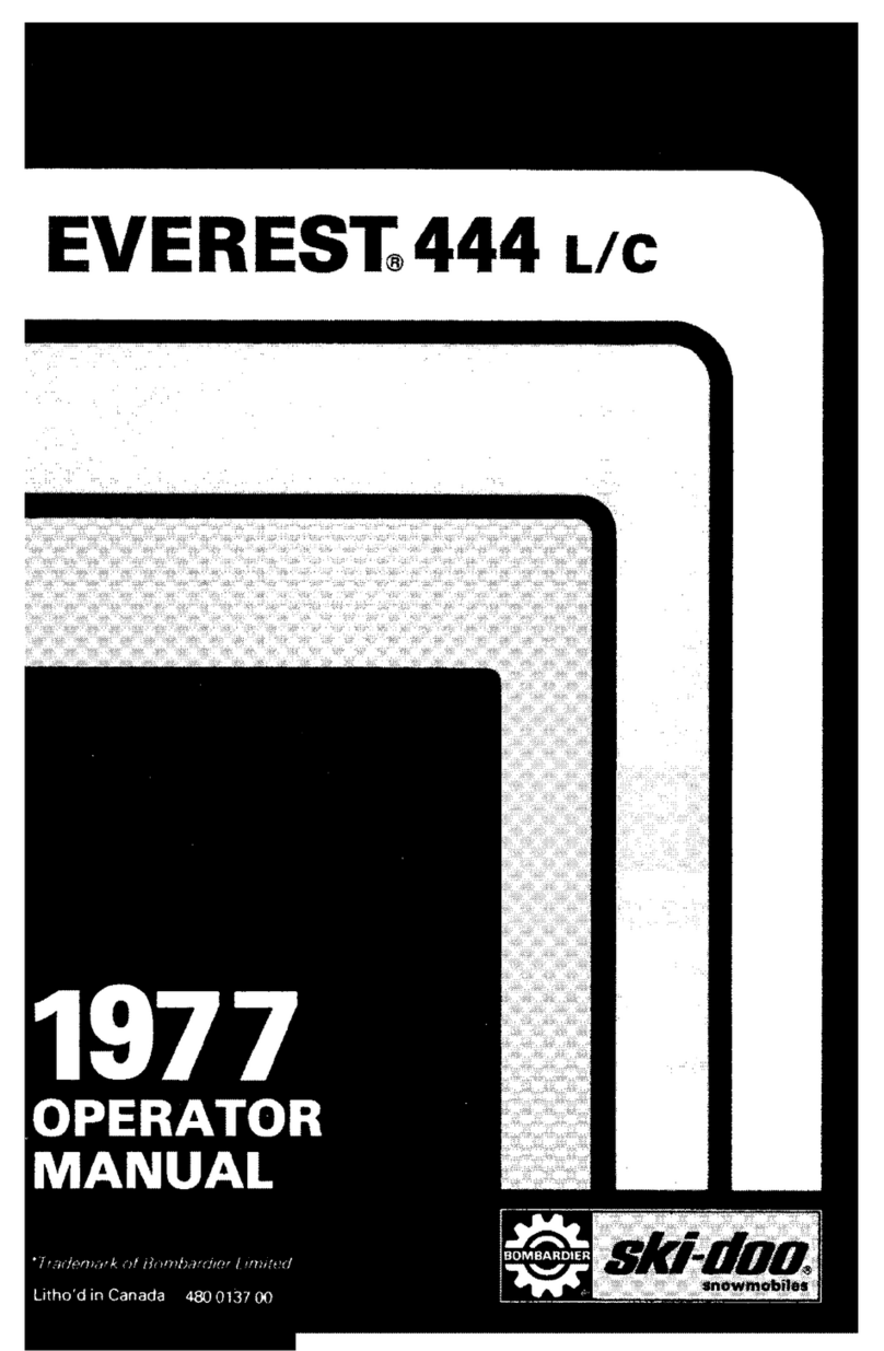 Ski-Doo EVEREST 444 L/C 1977 User manual