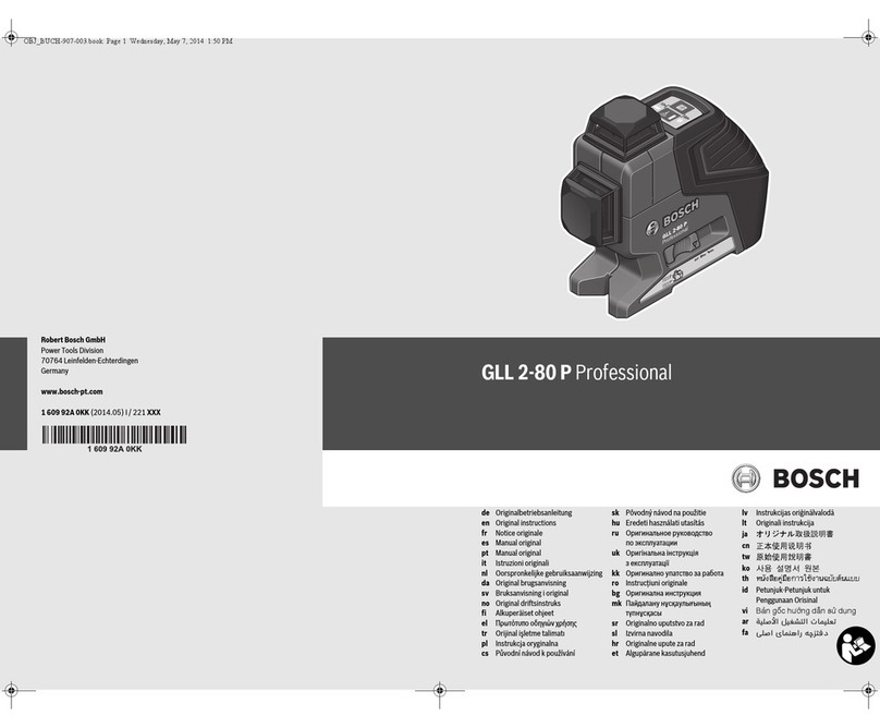 Bosch GLL 2-80 P User manual