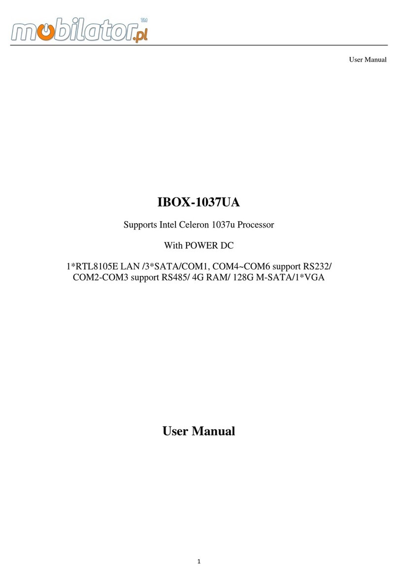 Mobilator IBOX-1037UA user manual
