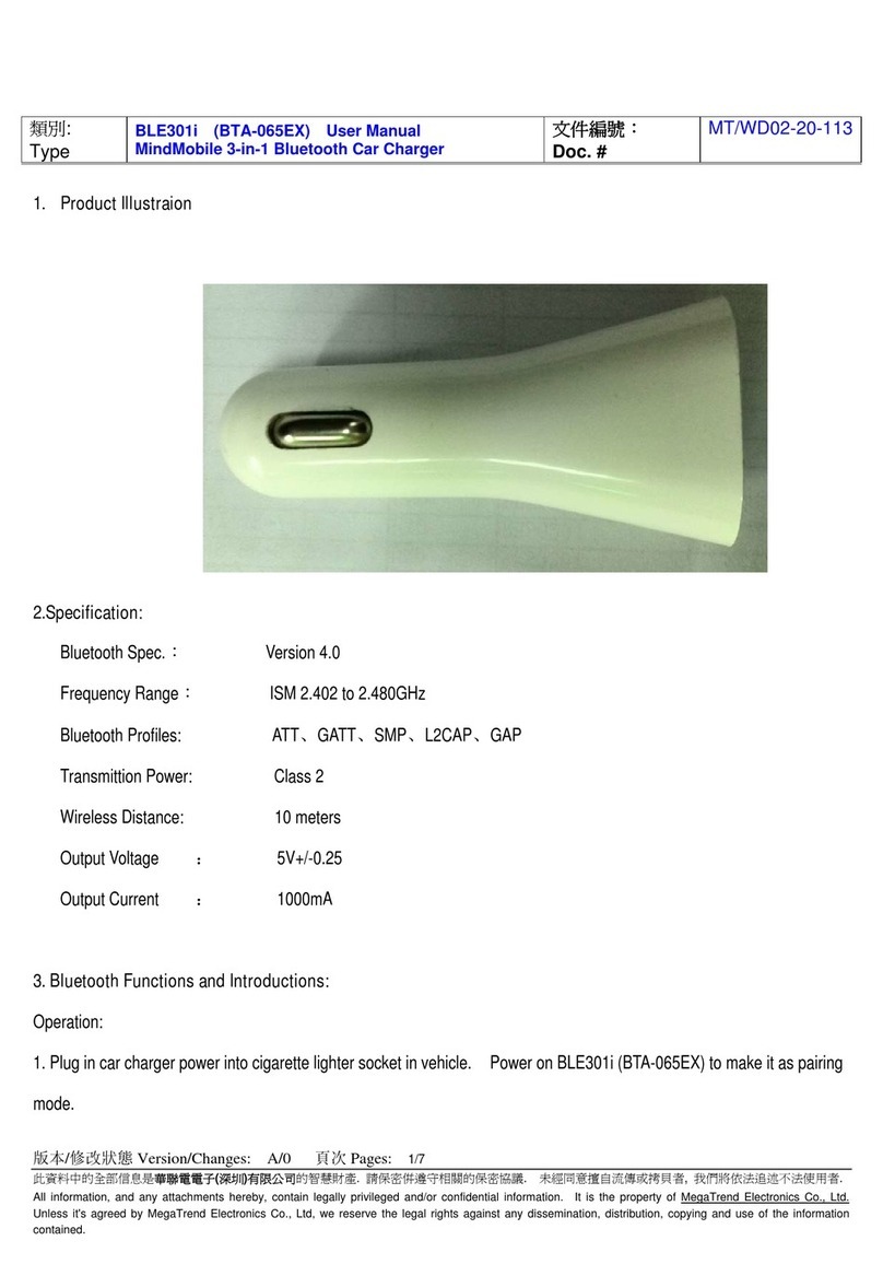 MindMobile BLE301i user manual