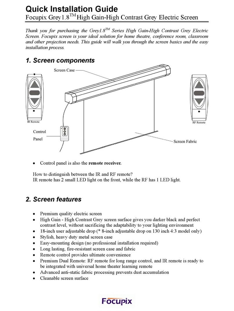 Focupix Grey1.8 Series Quick installation guide Focupix Grey1.8 Series Quick installation guide