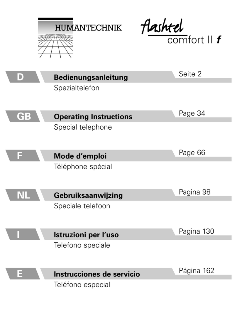 HumanTechnik flashtel comfort II f operating instructions HumanTechnik flashtel comfort II f operating instructions