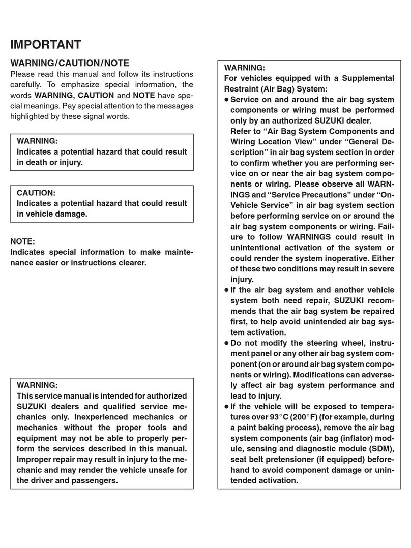 Suzuki GRAND VITARA XL-7 User manual