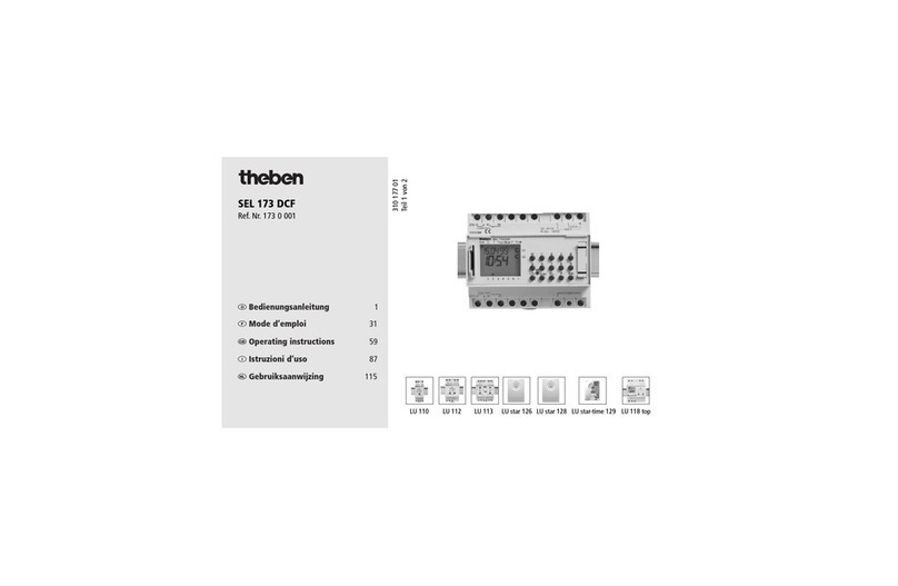 Theben SEL 173 DCF operating instructions