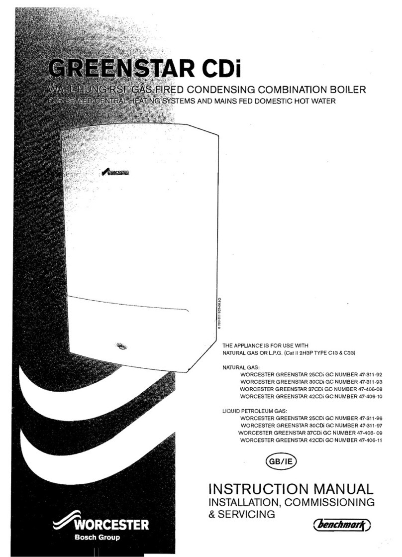 Worcester GREENSTAR 25CDi GC instruction manual