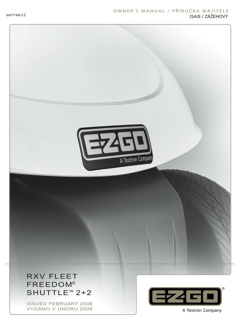 Ezgo RXV ELECTRIC Owner's manual and service guide