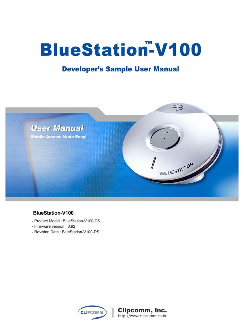 Clipcomm BlueStation BS-V100 user manual